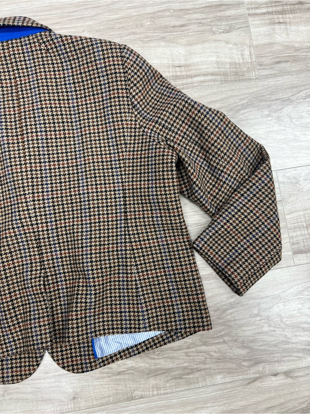J CREW FACTORY Wool Blend Schoolboy Blazer in Houndstooth Size 20 - Picture 11 of 16